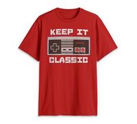 Nintendo - Keep It Classic - Maglietta da Uomo Rosso M