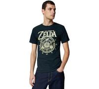 Nintendo Maglietta da uomo con cerchio simbolico leggenda di Zelda, Blu navy, M