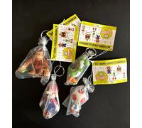 Nintendo Mario, Yoshi , Donkey Kong + Toad 4 X PVC Figurina Keyring 5cm