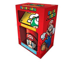 Nintendo: Pyramid - Super Mario - Mario (Mug, Coaster & Keychain Set /Set ...