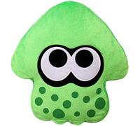 Nintendo Splatoon 2 Squid Cushion - Neon Green - ufficiale San-Ei peluche
