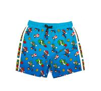 Nintendo Super Mario Blu Mario & Luigi All-Over Print Pantaloncini da bagno Raga