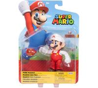 Nintendo Super Mario Bros 10cm Fuoco Mario Con Fireball Articolata Figura