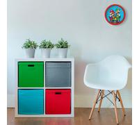 Nintendo Super Mario Brothers Red & Blue Wall Clock GSM3047