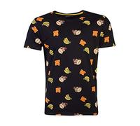 Nintendo - Super Mario Donkey Kong Banana AOP - Maglietta da uomo Nero M