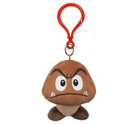 Nintendo Super Mario Goomba Portachiavi Peluche Clip-On