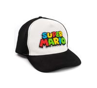 Nintendo Super Mario Nero Logo Tappo piatto regolabile Ragazzi