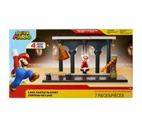 Nintendo Super Mario Playset Castello di Lava, con una figures da 6 cm e perfett