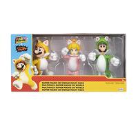 Nintendo Super Mario - Set di 3 personaggi 3D, 10 cm