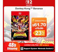 Nintendo Switch 2 Donkey Kong Bananza Juegos Offerte di giochi 100% Nuovo supporto per carte da gioco fisiche originali 1-2 giocatori per Switch 2