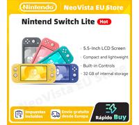 Nintendo Switch Lite Console di gioco portatile Nintendo Switch Archiviazione interna 32G Touch screen LCD da 5,5 pollici Bluetooth 4.1 Coral Turquoise