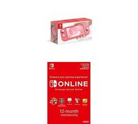 Nintendo Switch Lite - Coral + Switch Online 12 Months Coral (Nintendo Switch)