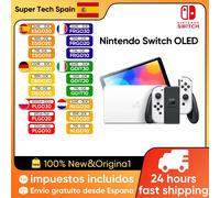 Nintendo Switch Modello OLED 64GB Schermo OLED da 7,0" Console di gioco portatile portatile HDMI 1.4 Supporta più lingue OLED White