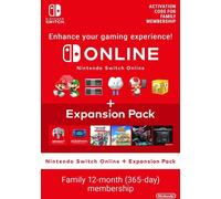 Nintendo Switch Online 12 Month Family Membership + Expansion Pack eShop Key EUROPE