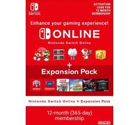 Nintendo Switch Online 12 Month Individual Membership + Expansion Pack eShop Key EUROPE