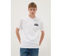 NINTENDO, T-shirt Bianca A Maniche Corte In Puro Cotone Regular Fit, Uomo, Bianco, Taglia: M
