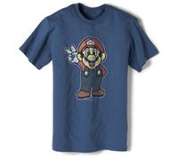 Nintendo - T-Shirt Mario Bleu S