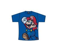 Nintendo T-Shirt -S- Super Mario (blau) [Edizione: Germania]