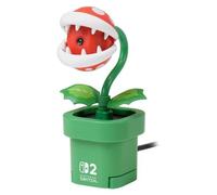 Nintendo Webcam USB Type-C, Combo Jack SWITCH 2 Camera Pirahna Plant Green e Red