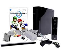 NINTENDO Wii + Mario Kart, Nero, Nero