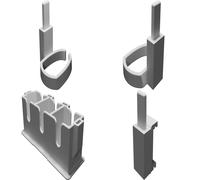 Nintendo Wii Remote Stand Triple Holder Compatible with Wiimote and Controllers