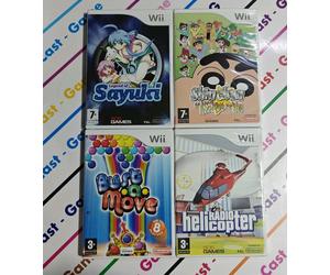 NINTENDO WII SAYUKI + SHIN CHAN + BUST A MOVE + HELICOPTER 2 - EU 505 GAMES NEW