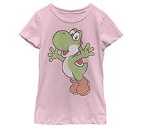 Nintendo Yoshi Icon T-Shirt Bambina, Rosa, S