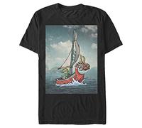 Nintendo Zelda Wind Waker Link - Maglietta da uomo, nero, 3XL