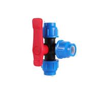 Nintens 1 pz 20/25/32/40/50 mm PVC PE Tubo Acqua Rubinetto Splitter Plastica Valvola Rapida Connettore Giardino Agricoltura Irrigazione Raccordi for Tubi Acqua(Plastic Tee Valve,20mm)