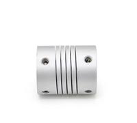 Nintens 1 pz D19*L25 Giunto Flessibile for Albero a ganascia in Alluminio 3/4/5/6/6,35/7/8/10 mm Accoppiatore for Motore Passo-Passo CNC Encoder Macchina for Incisione(5 X 7)
