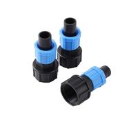 Nintens 5 Pezzi DN17 Raccordi bloccati for Tubo a Nastro antigoccia, Filettatura Femmina da 1/2" a 3/4", Gomito Dritto a Y, connettori for l'acqua da Giardino opzionali(Silver)