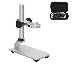 Ninyoon Supporto Universale per Microscopio, Supporto Stabile in Lega di Alluminio Professionale per Fotocamera per Microscopio WiFi Wireless Digitale USB Diametro Massimo 3,5 cm
