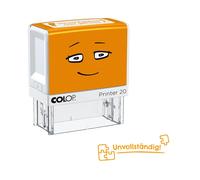 NIO School Motivational Stamp Incomplete, Shiny Orange Impression Colour, 38 x 1