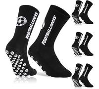 Niofind 3 Paia Calze da Calcio Antiscivolo Uomo Donna, Calzettoni Sportivi Grip in Spugna, Calzini Football Ideali per Calcio, Yoga, Pilates, Palestra, Running