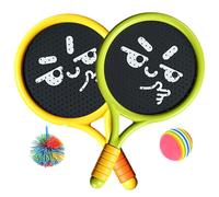 NIOMICO 4pcs Kids Badminton Set Set Interactive Safe Fun Sare da Tennis per Bambini COMPLEARE COMPRENDE 2 RACCHETTO, 2 Sports Outdoor della Palla per Badminton per Bambini