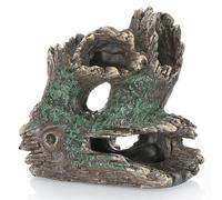 NIOMICO Decorazioni del serbatoio del pesce nascondi, panorami di pesce tronco di alberi, 5, 7x2, 6x4, 94, 9 pollici ornamenti in legno d'acquario in resina per le tartarughe rettili.
