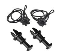 NIONGYN ricambi Auto Compatibile con Seat per Altea 2004 2005 2006 2007 2008 2009 Tronco Pacchetto Scaffale Boot Strap String Pinze Vassoio String Pivot Gancio 1K6863447A(2pcs)
