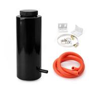 NIONGYN Serbatoio di Raccolta del Liquido di Raffreddamento per Radiatore Universale da 800 Ml in Alluminio per Moto Serbatoio di Troppo Pieno OEM: TT101142 radiatore dell'Acqua Moto(Black)