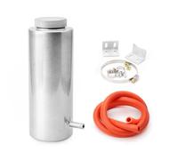 NIONGYN Serbatoio di Raccolta del Liquido di Raffreddamento per Radiatore Universale da 800 Ml in Alluminio per Moto Serbatoio di Troppo Pieno OEM: TT101142 radiatore dell'Acqua Moto(Silver)