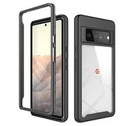 Niopiee per Google Pixel 6 Pro Custodia ibrida di protezione contro le cadute Custodia trasparente Heavy Duty Hard Rugged antiscivolo Bumper Anti-Scratch Armatura Copertura protettiva per telefono per