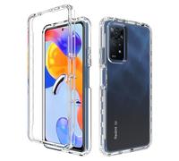 Niopiee per Xiaomi Redmi Note 11 Pro Caso Ibrido Protezione Goccia Caso Trasparente Heavy Duty Hard Robusto Antiscivolo Bumper Anti-Graffio Armatura Copertura Del Telefono Protettiva Trasparente