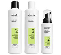 Nioxin Cura dei capelli System 2 Natural Hair Progressed ThinningSystem 2 3-Stufen-System Scalp + Hair Shampoo 150 ml + Scalp + Hair Conditioner 150 ml + Scalp Care + Hair Thickeing Treatment 40 ml 340 ml