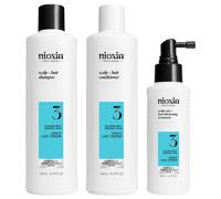 Nioxin Scalp + Hair System 3 Kit per la cura dei capelli (shampoo 150 ml + balsamo 150 ml + trattamento 50 ml)