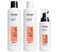 Nioxin Scalp + Hair System 4 Haarpflegesystem-Kit (Shampoo 150ml + Conditioner 150ml + Treatment 40ml)