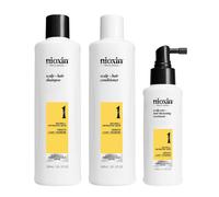 Nioxin System 1 Kit Trifasico Shampoo+Conditioner+Treatment 300+300+100ml dirada