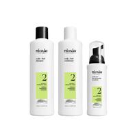 Nioxin System 2 Kit Trifasico Shampoo+Conditioner+Treatment 150+150+40ml kit dir