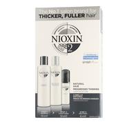 Nioxin Cura dei capelli System 2 Natural Hair Progressed ThinningSystem 2 3-Stufen-System Scalp + Hair Shampoo 150 ml + Scalp + Hair Conditioner 150 ml + Scalp Care + Hair Thickeing Treatment 40 ml 340 ml