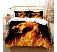 NIOYNJIS Copertina trapunta kit,universale per tutte le stagioni. Copritura trapunta di nozze,morbida e confortevole,Fiamma Fiamma Texture Per Sfondo Di Fuoco Di Forma Strana Carne Fiamma,228x264cm