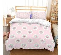NIOYNJIS Copertina trapunta kit,universale per tutte le stagioni. Copritura trapunta di nozze,morbida e confortevole,Modello senza cuciture con piccoli colori, stampa floreale infinita pe,200x228cm