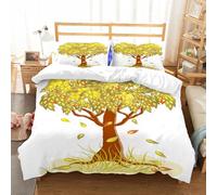 NIOYNJIS Copertina trapunta kit,universale per tutte le stagioni. Copritura trapunta di nozze,morbida e confortevole,Raggio di sole tra le ombre degli alberi Paesaggio idilliaco,200x228cm
